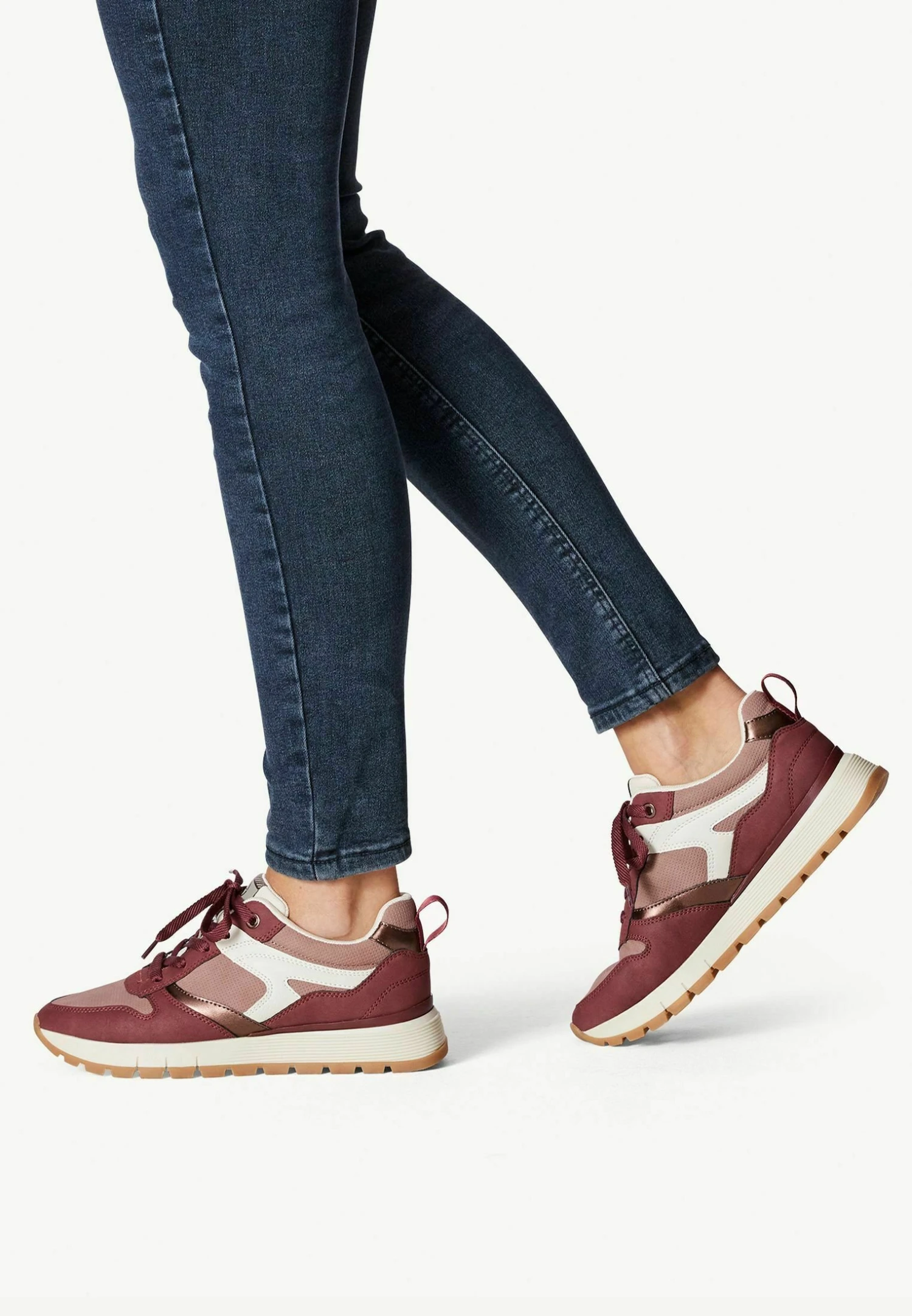 Tamaris Baskets Basses - Mauve Comb 1 Tamaris Baskets Basses - Mauve Comb