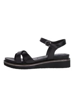 Tamaris Sandales À Plateforme - Black Leather