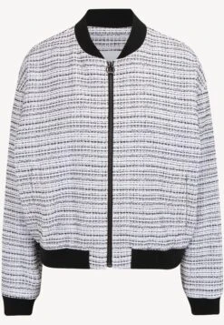 Tamaris Atlantis Structure - Blouson Bomber - Off WhiteBlack -Zalando 14702fe726904c2c85d89ac2ab6954cd