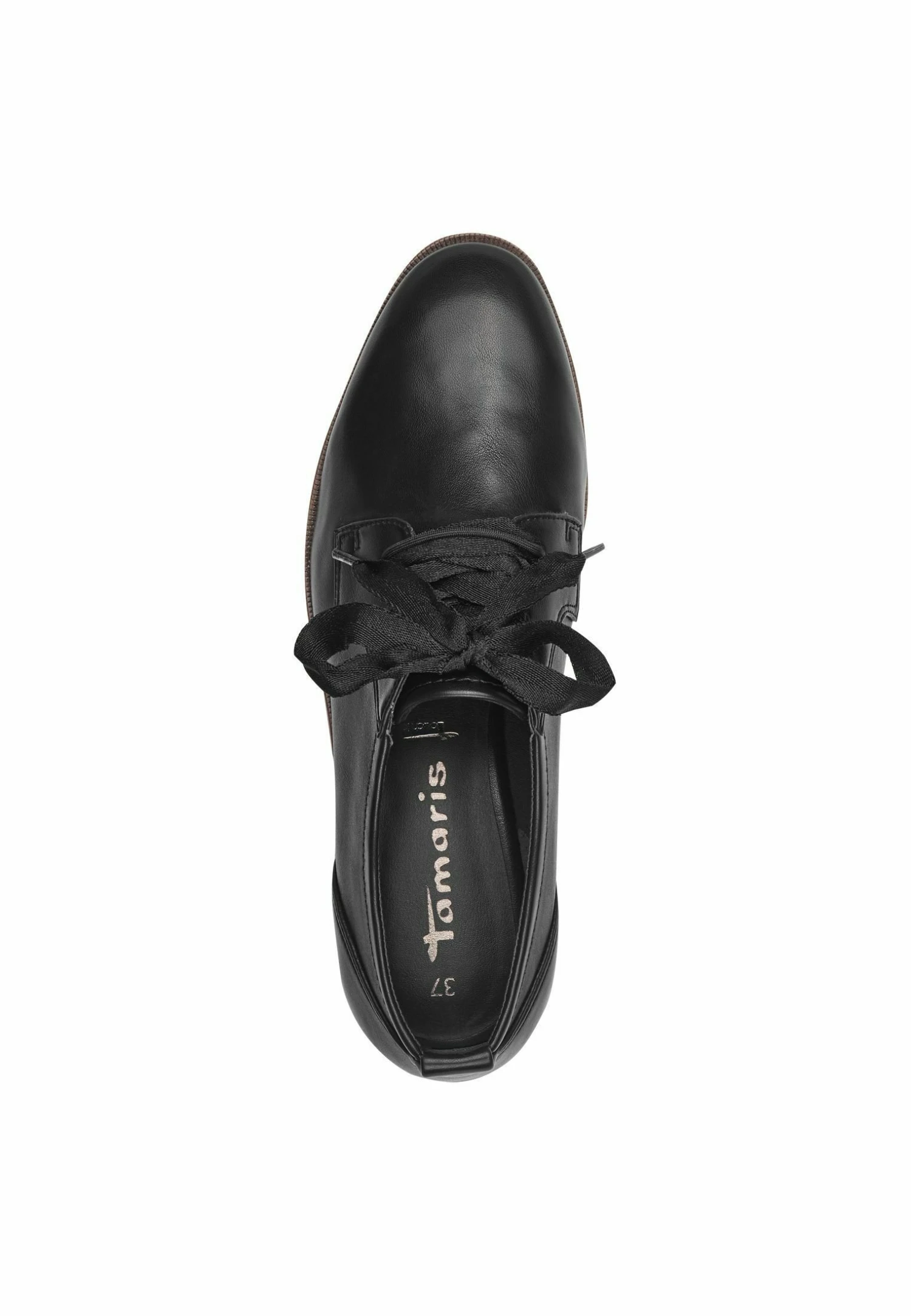 Tamaris Derbies - Black Patent 3 Tamaris Derbies - Black Patent – Image 3