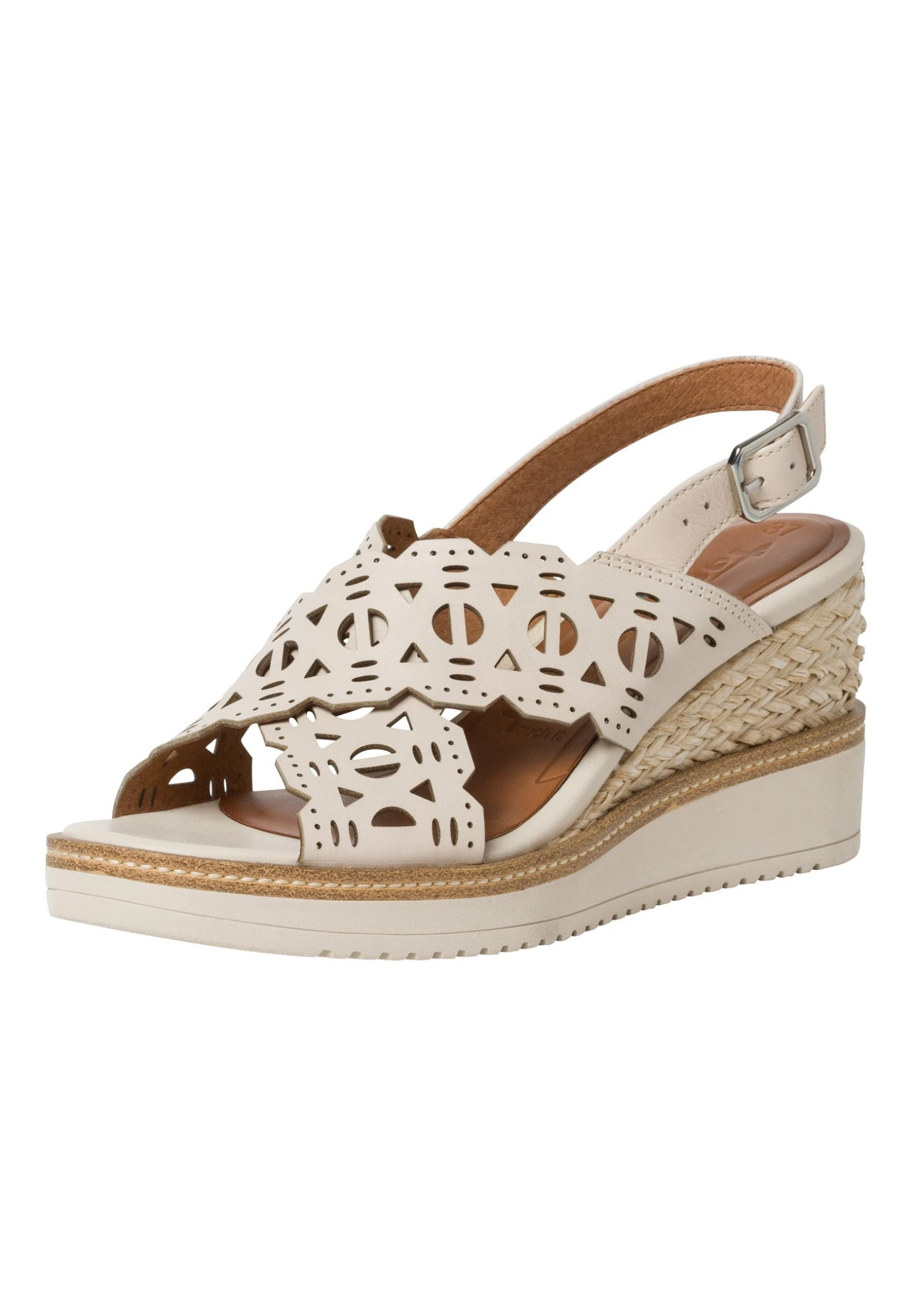 Tamaris Sandales Compensées - Ivory 2 Tamaris Sandales Compensées - Ivory – Image 2