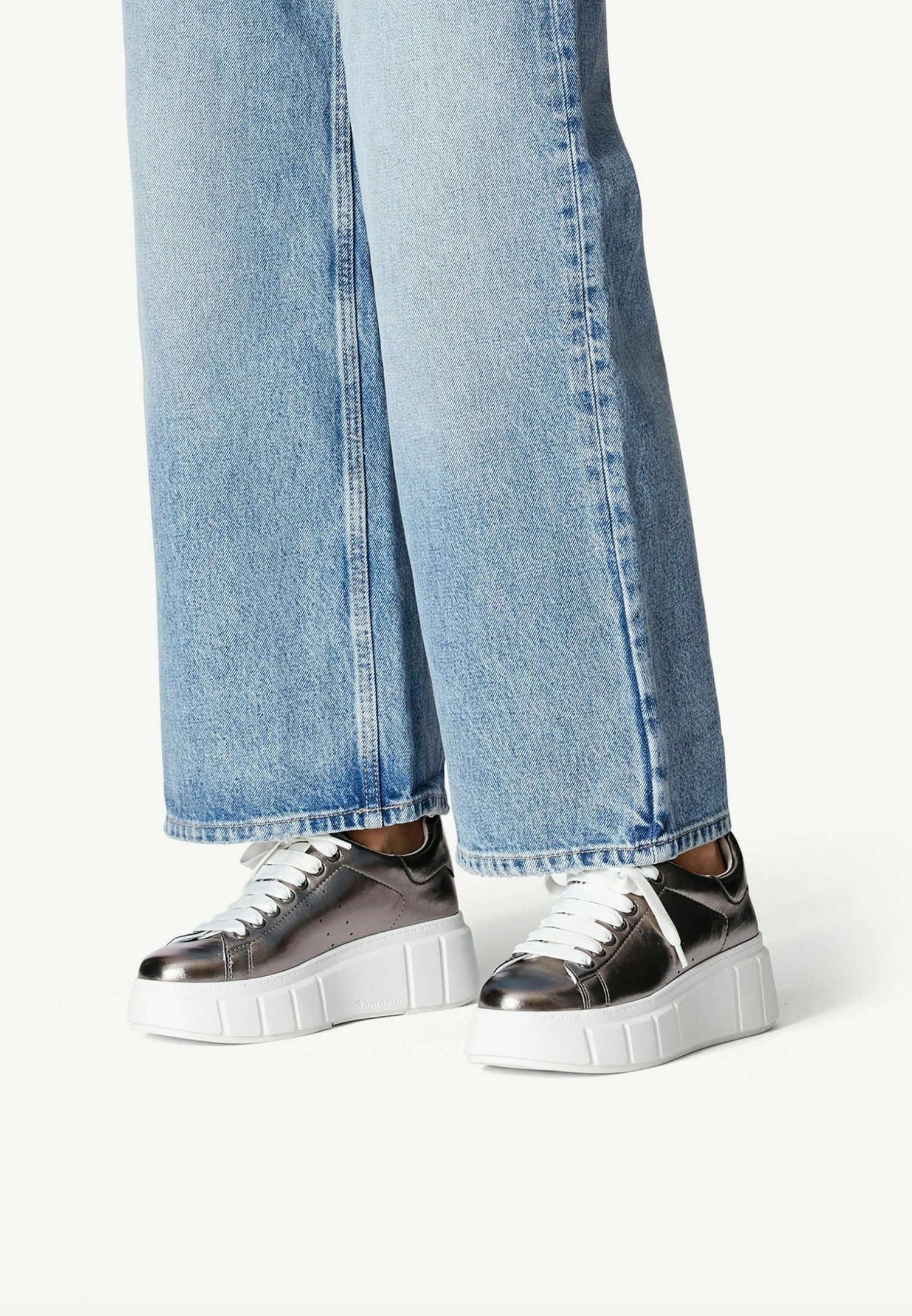 Tamaris Baskets Basses - Pewter 1 Tamaris Baskets Basses - Pewter