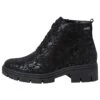 Tamaris Comfort - Bottines À Plateau - Black Flower