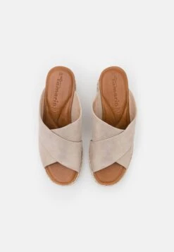 Tamaris Mules À Talons - Champagne -Zalando 210a0dff2267439b858c26e9cd55d019