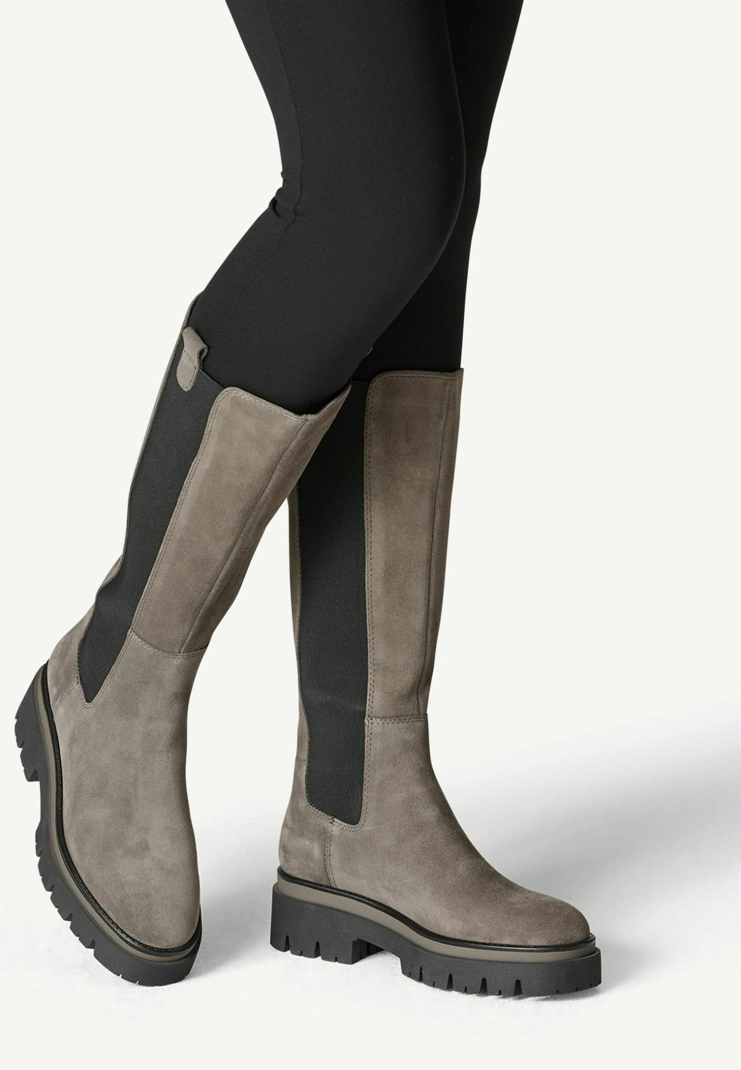 Tamaris Bottes - Grey Suede 1 Tamaris Bottes - Grey Suede