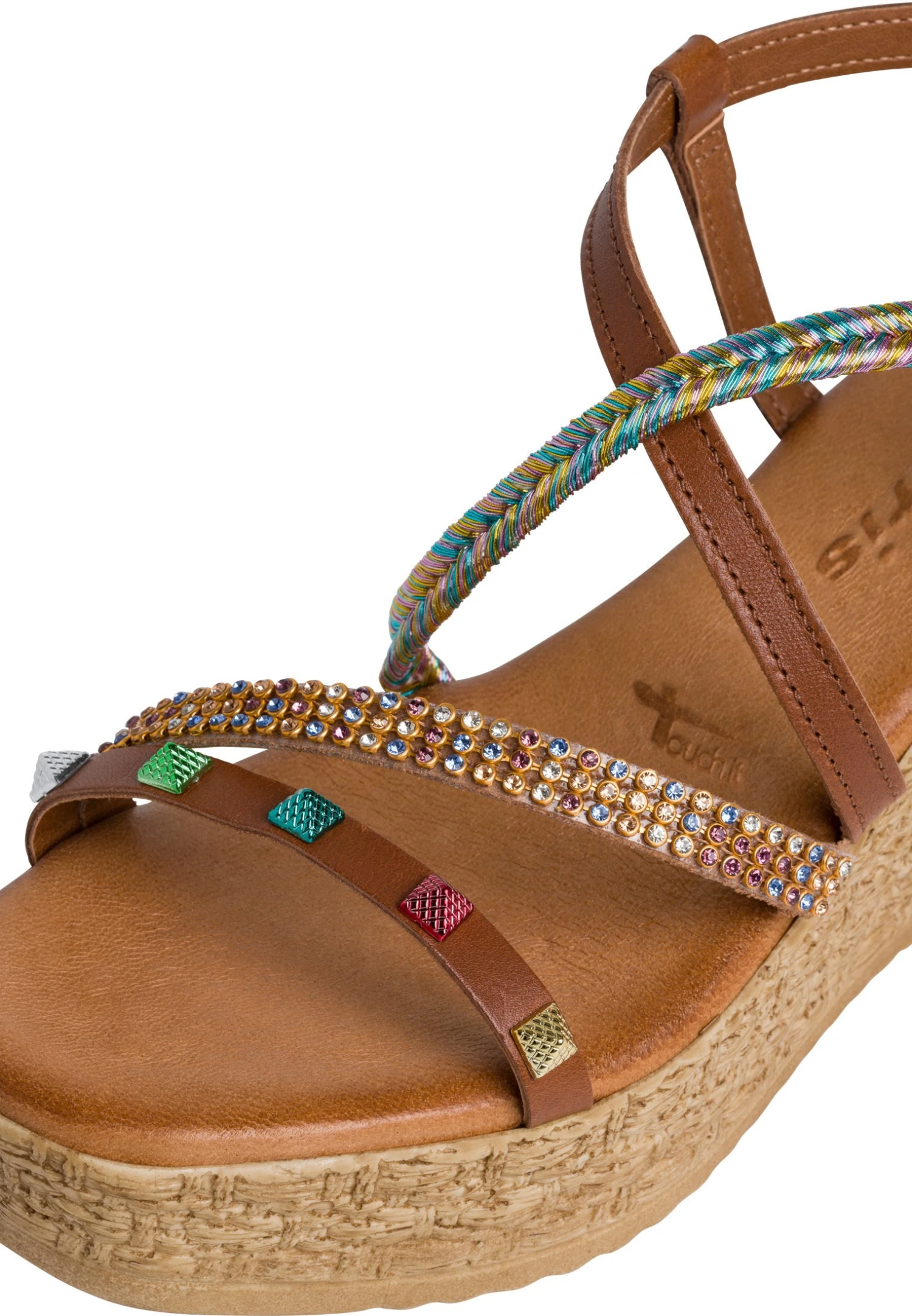 Tamaris Sandales À Plateforme - Cognac Comb 7 Tamaris Sandales À Plateforme - Cognac Comb – Image 7