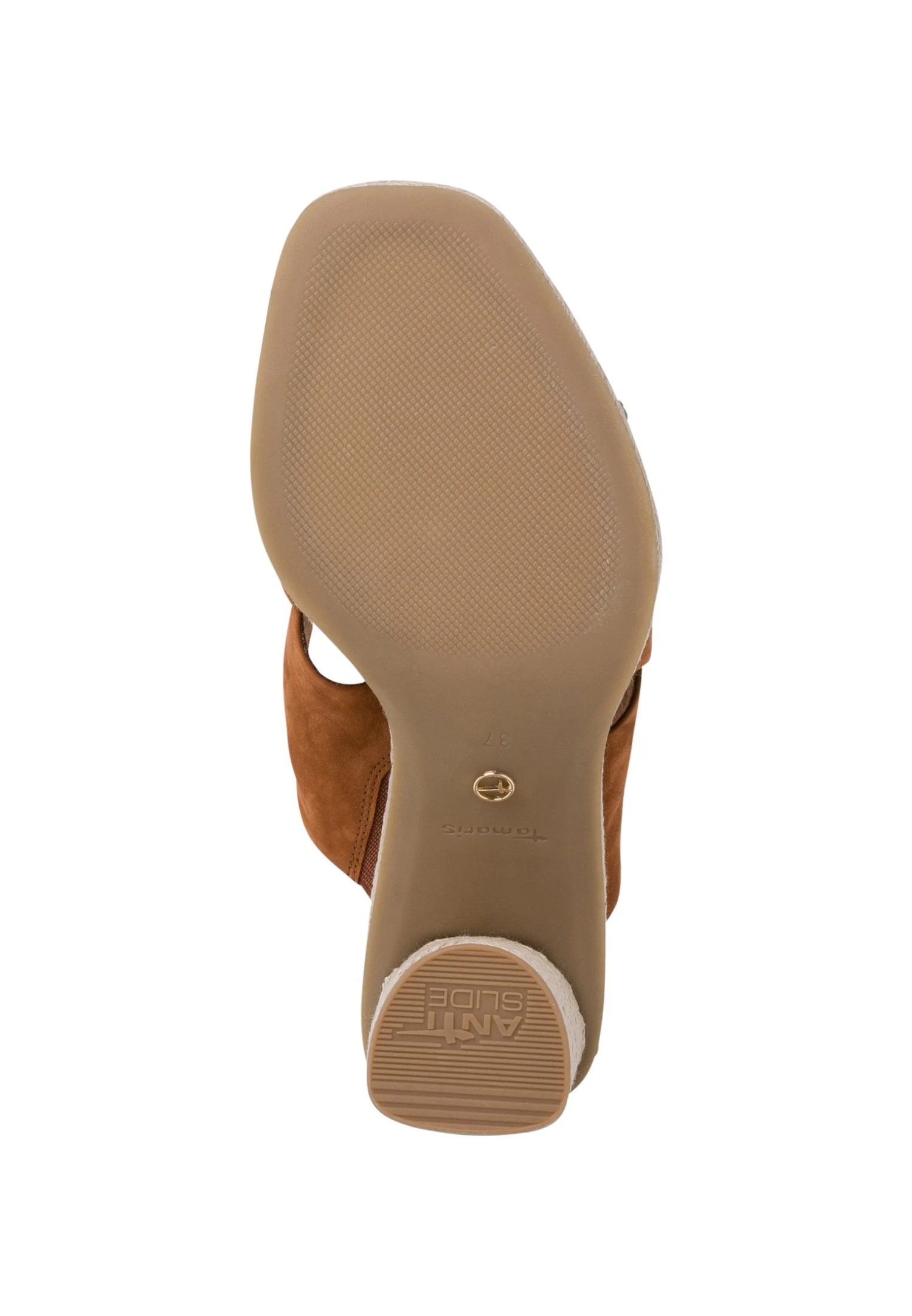 Tamaris Mules À Talons - Cognac Nubuc 5 Tamaris Mules À Talons - Cognac Nubuc – Image 5