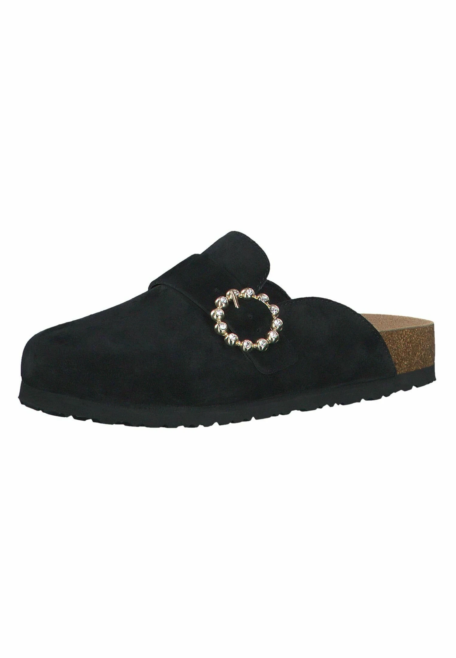 Tamaris Mules - Black Suede 2 Tamaris Mules - Black Suede – Image 2