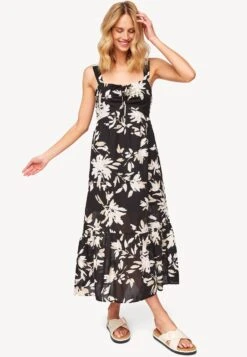 Tamaris Adana Aop Long Strap - Robe De Jour - Schwarz
