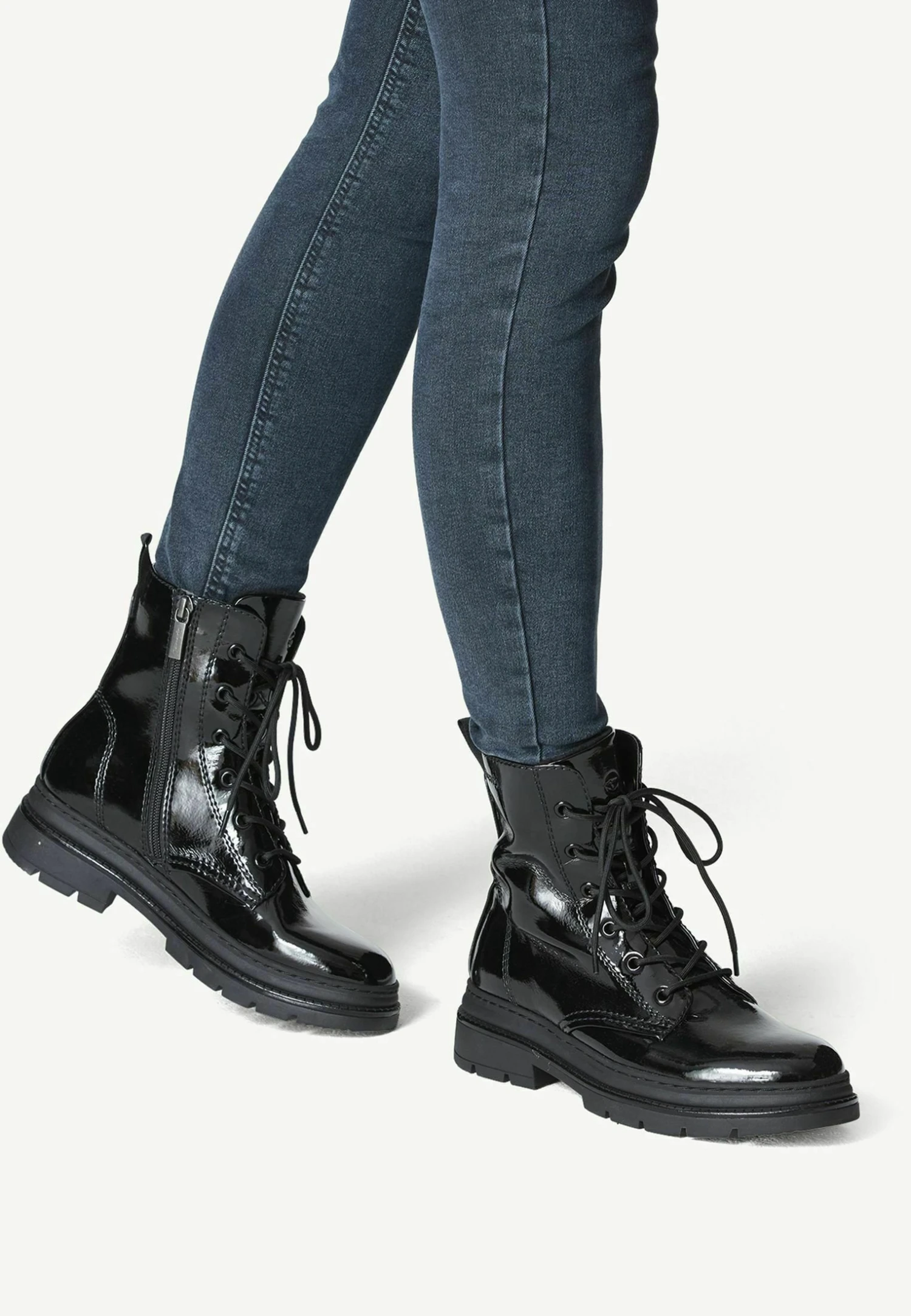 Tamaris Bottines À Plateau - Black Patent 1 Tamaris Bottines À Plateau - Black Patent