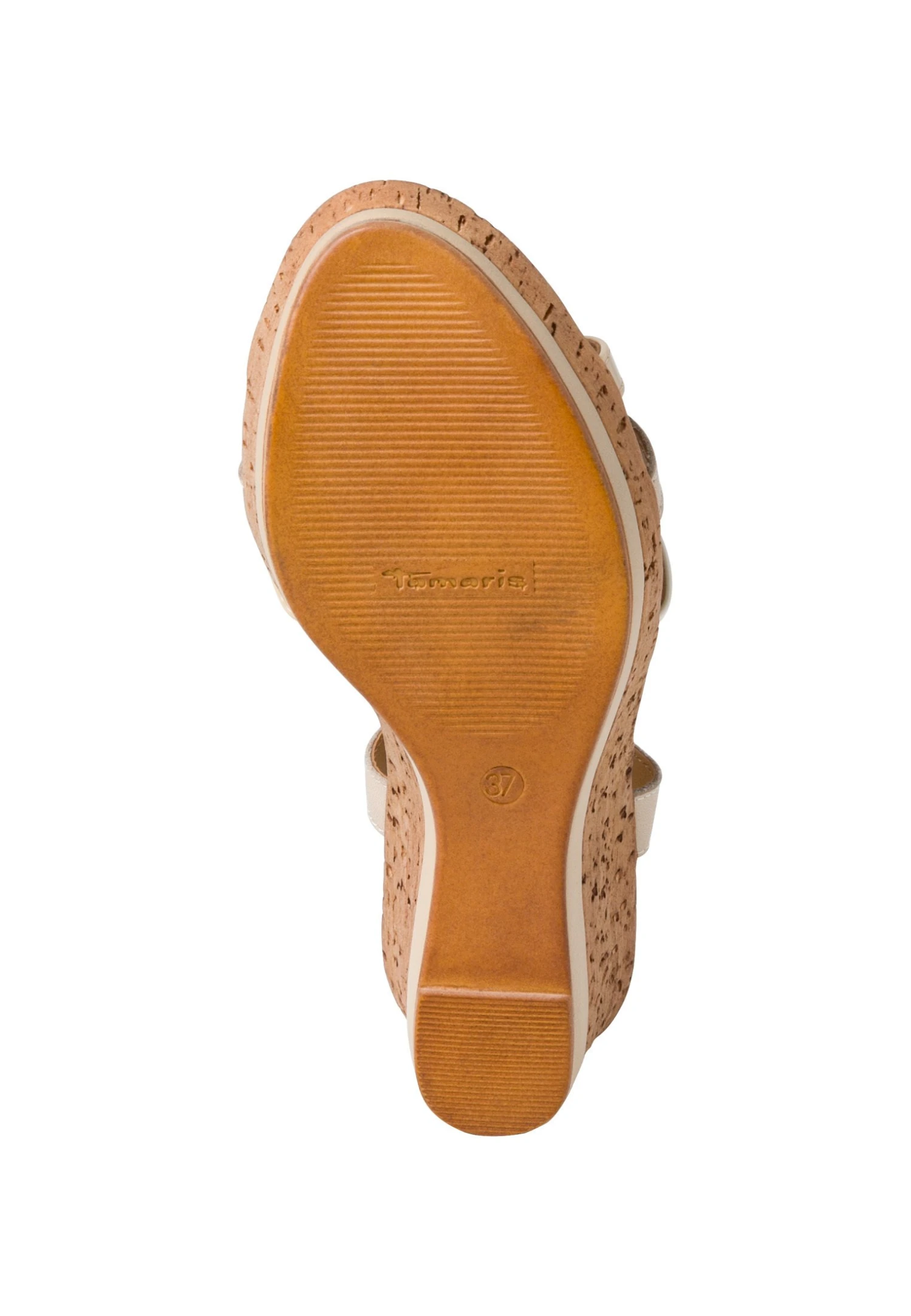 Tamaris Sandales Compensées - Beige Comb 4 Tamaris Sandales Compensées - Beige Comb – Image 4