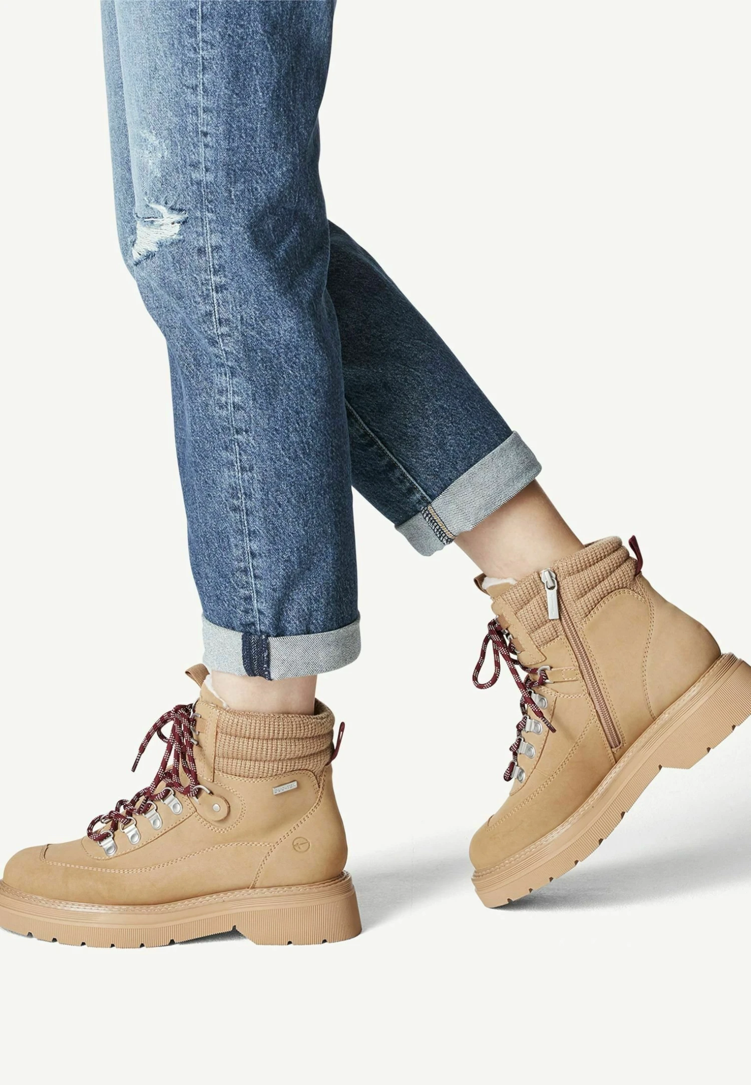 Tamaris Bottines À Lacets - Camel 1 Tamaris Bottines À Lacets - Camel