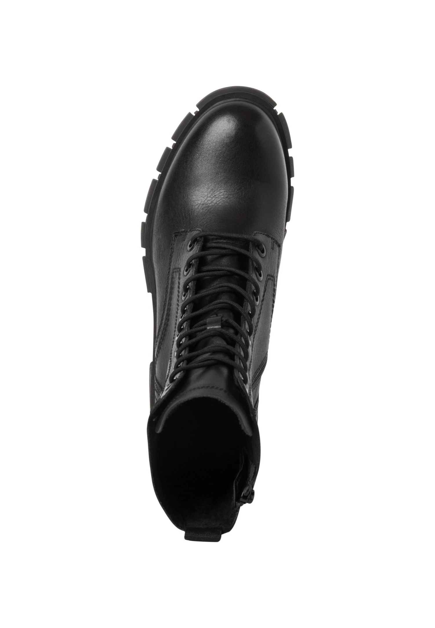 Tamaris Bottines À Plateau - Black Leather 2 Tamaris Bottines À Plateau - Black Leather – Image 2