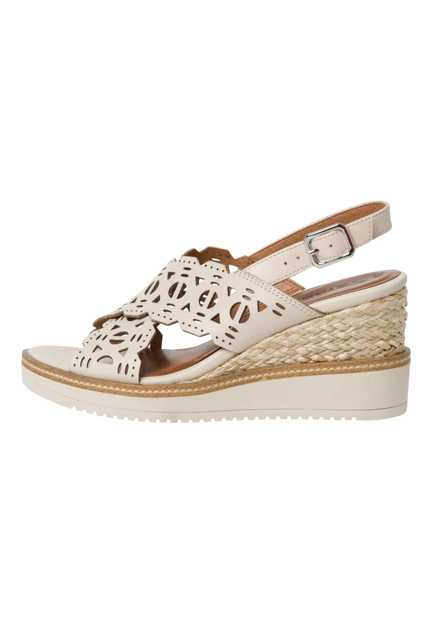 Tamaris Sandales Compensées - Ivory 1 Tamaris Sandales Compensées - Ivory