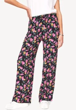 Tamaris Allen Aop Floaty - Pantalon Classique - Schwarz