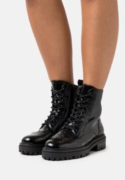 Tamaris Bottines À Lacets - Black