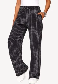 Tamaris Allen Floaty - Pantalon De Survêtement - Black Beauty Check