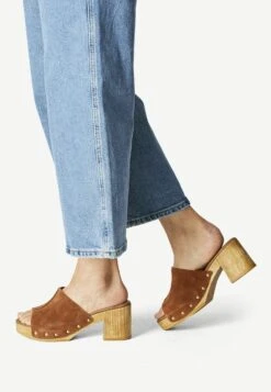 Tamaris Mules À Talons - Cognac