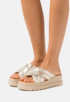 Tamaris Mules À Talons - Light Gold