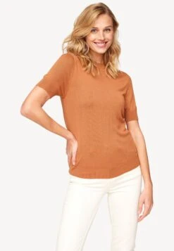 Tamaris T-Shirt Basique - Pecan Brown