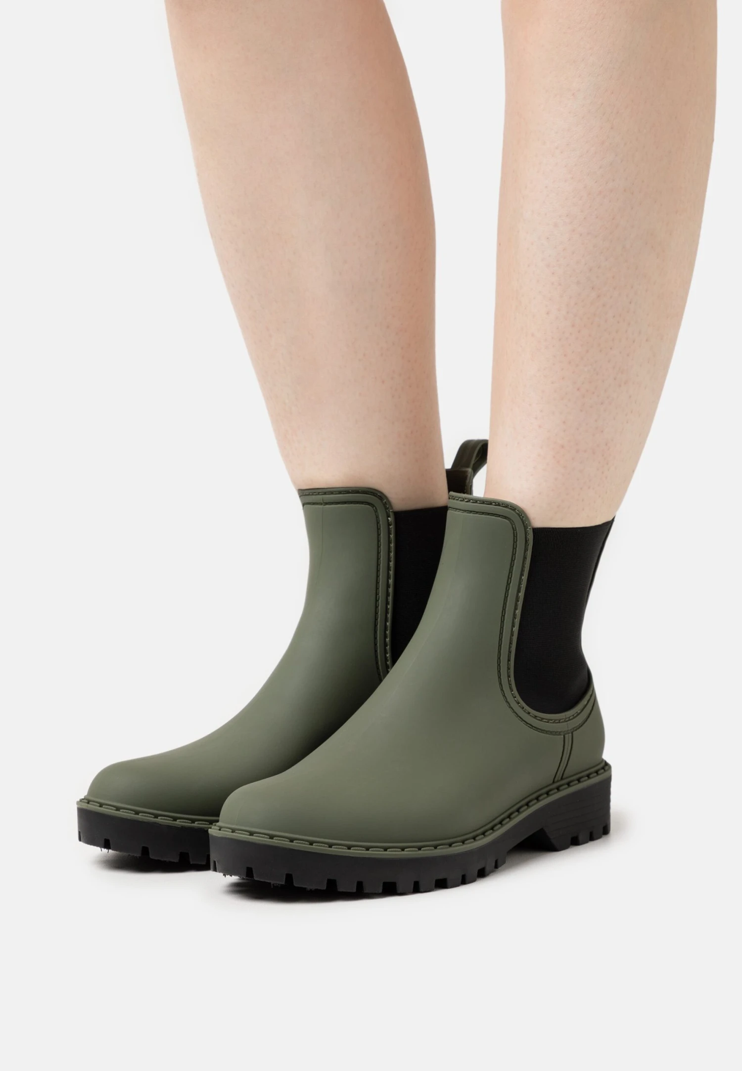 Tamaris Bottes En Caoutchouc - Olive/Black 1 Tamaris Bottes En Caoutchouc - Olive/Black