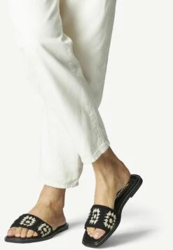 Tamaris Mules - Black Comb
