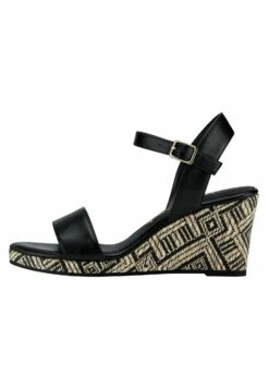 Tamaris Sandales Compensées - Black