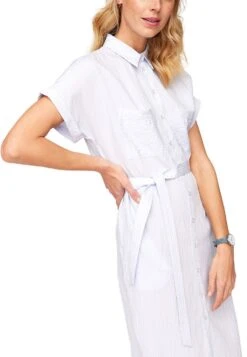 Tamaris Aomori Striped - Robe Chemise - Blau 9 Tamaris Aomori Striped - Robe Chemise - Blau -Zalando 9b89a1e8d02146c5b8a48be8f3caf60f