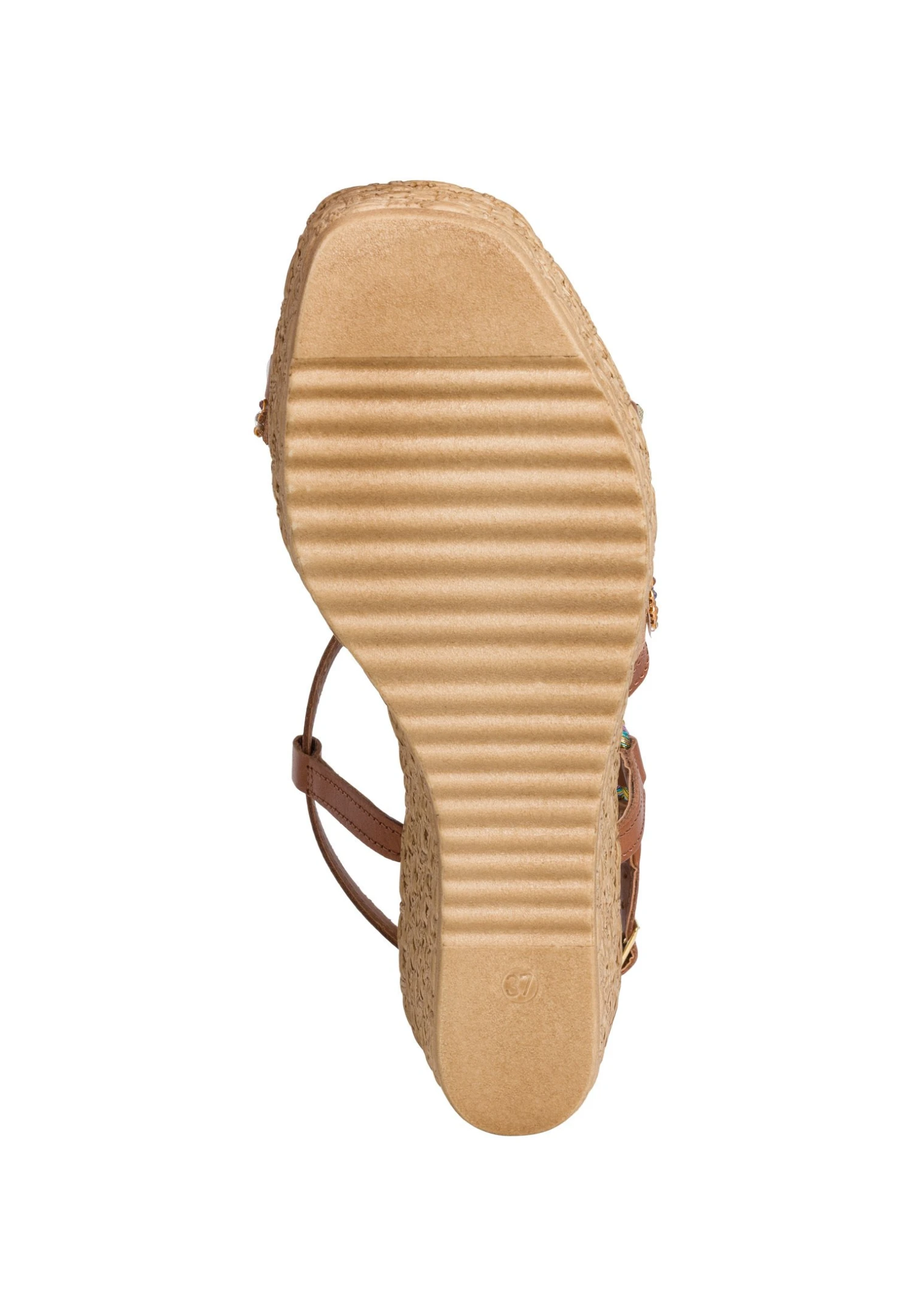 Tamaris Sandales À Plateforme - Cognac Comb 5 Tamaris Sandales À Plateforme - Cognac Comb – Image 5