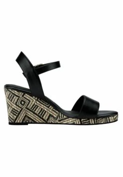 Tamaris Sandales Compensées - Black -Zalando af1c04c576c44575a87296b49963d74f