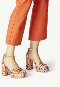 Tamaris Sandales À Talons Hauts - Orange Comb