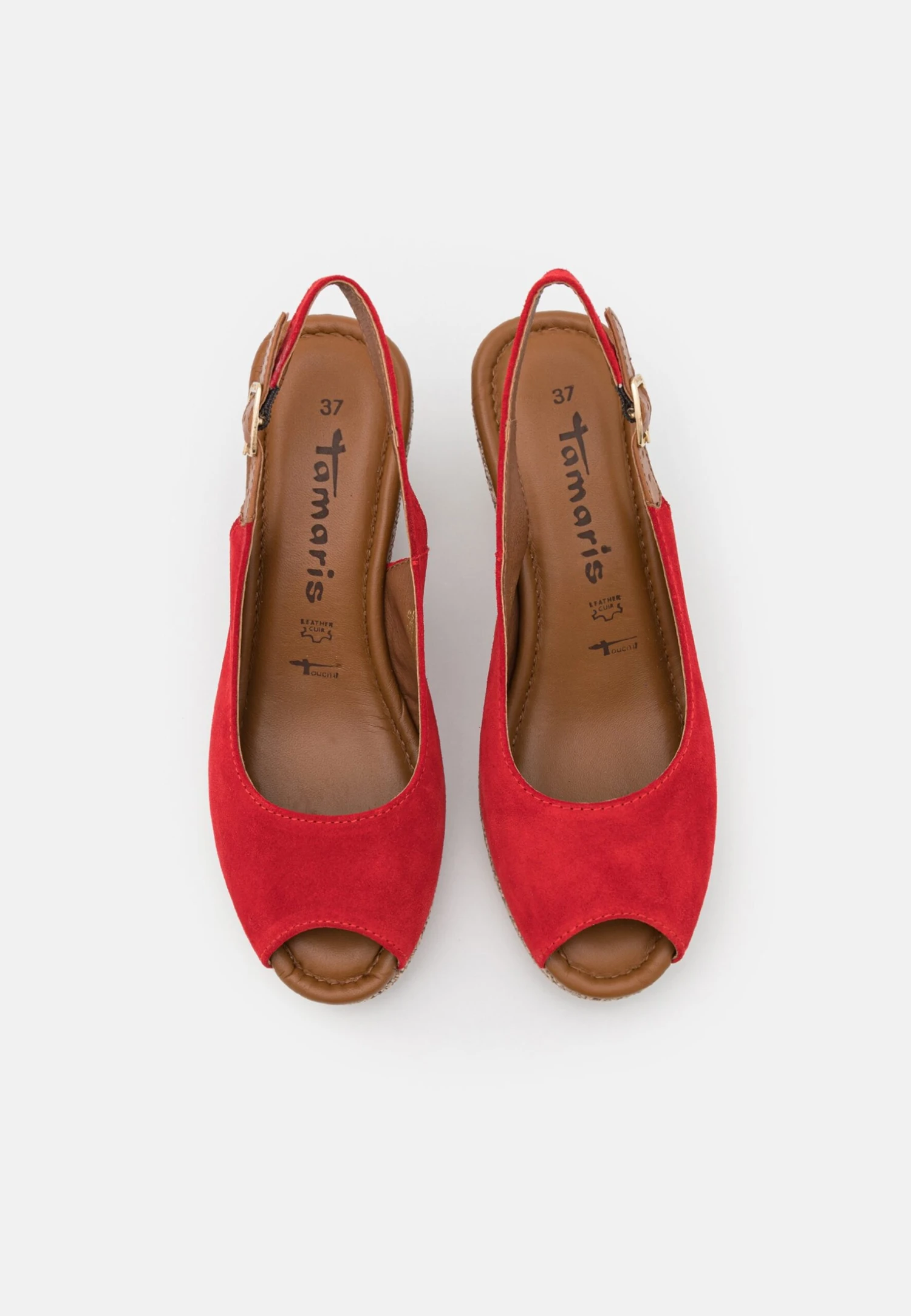 Tamaris Escarpins Compensés - Red/Cuoio 6 Tamaris Escarpins Compensés - Red/Cuoio – Image 6