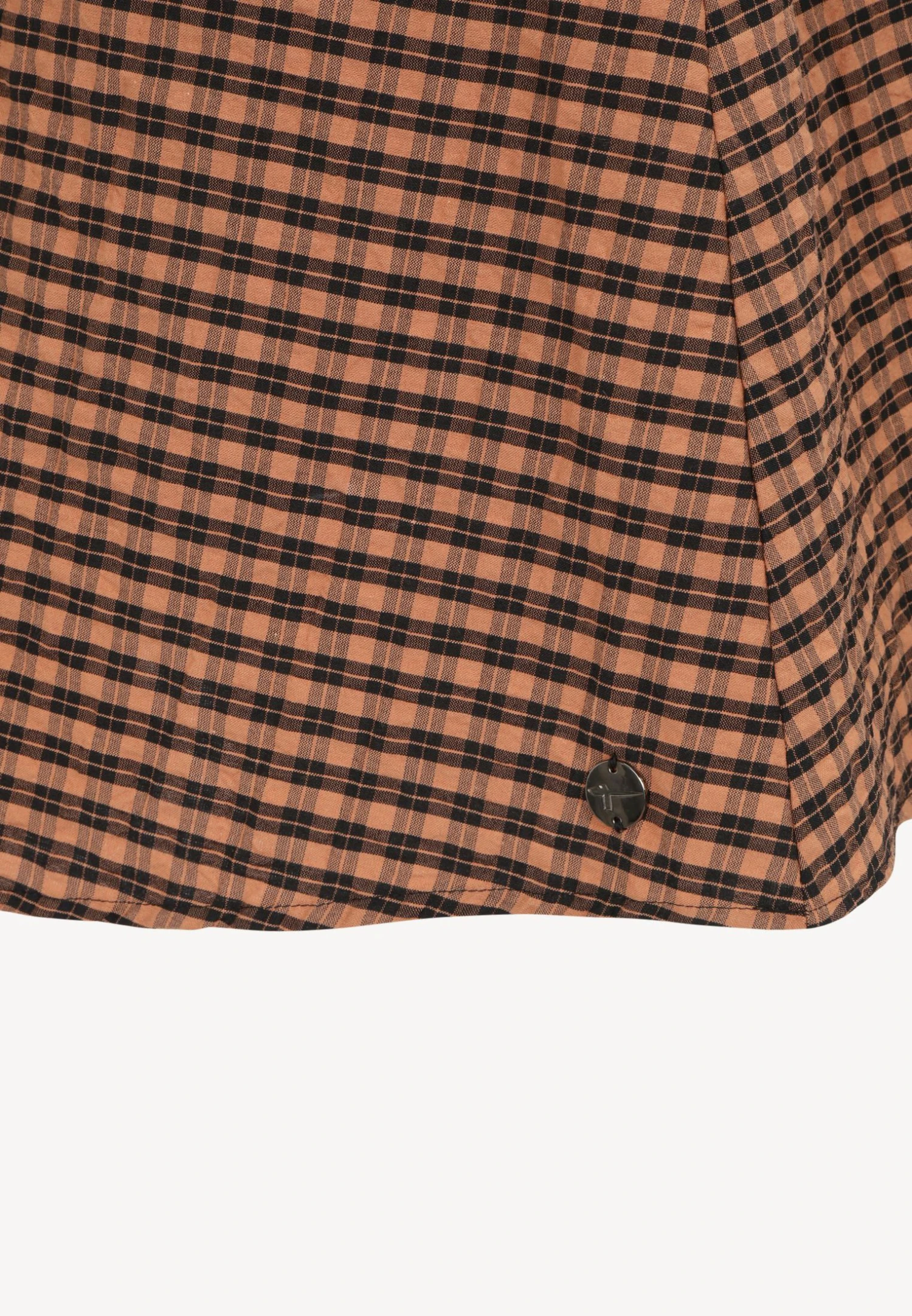 Tamaris Robe De Jour - Pecan Brown Check 5 Tamaris Robe De Jour - Pecan Brown Check – Image 5