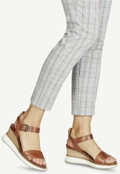 Tamaris Sandales Compensées - Cognac