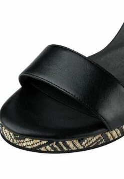 Tamaris Sandales Compensées - Black -Zalando d54658d1f84343e49c9304d2eb5b8d2a