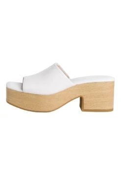 Tamaris Mules À Talons - White Leather