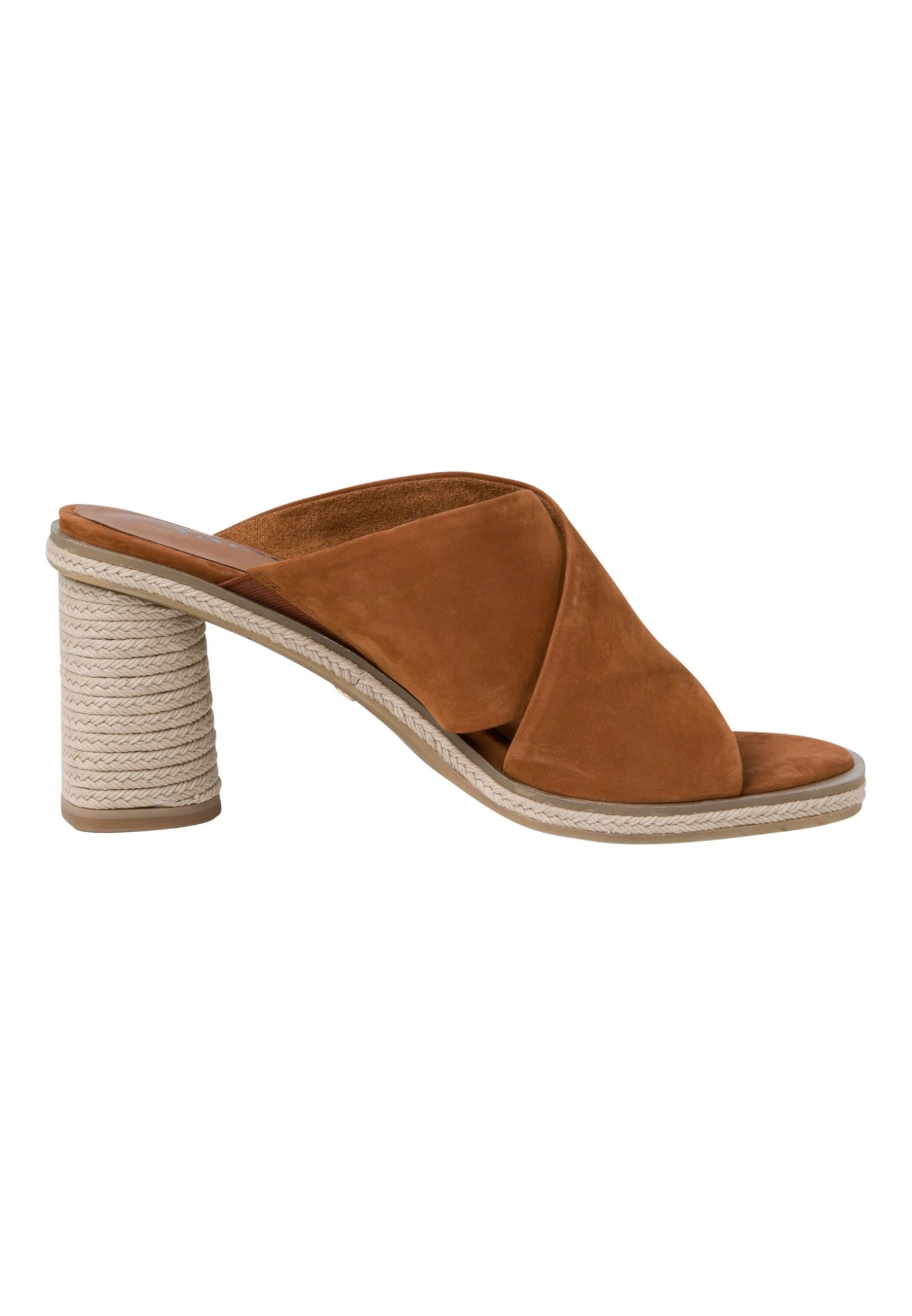 Tamaris Mules À Talons - Cognac Nubuc 6 Tamaris Mules À Talons - Cognac Nubuc – Image 6
