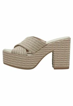 Tamaris Mules À Talons - Beige Ivory