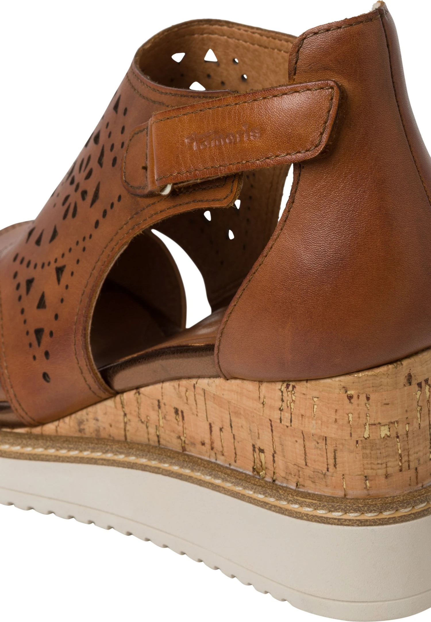 Tamaris Sandales Compensées - Cognac 5 Tamaris Sandales Compensées - Cognac – Image 5