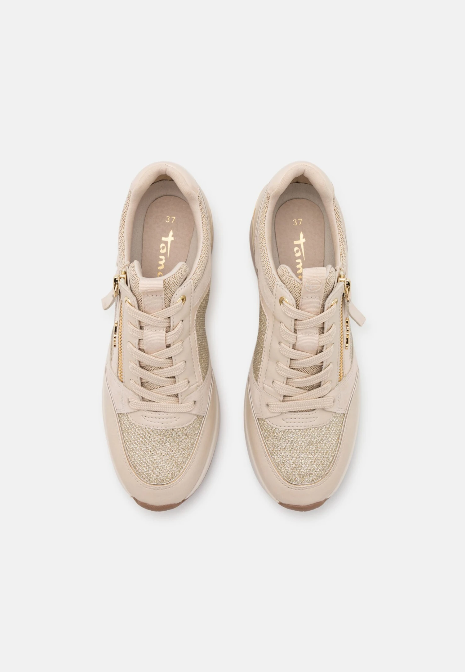 Tamaris Baskets Basses - Cream Glam 6 Tamaris Baskets Basses - Cream Glam – Image 6