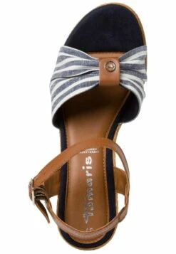 Tamaris Sandales Compensées - Cuoio Stripes -Zalando fa99f7f9c26f4860bd0a4bb111943e7f