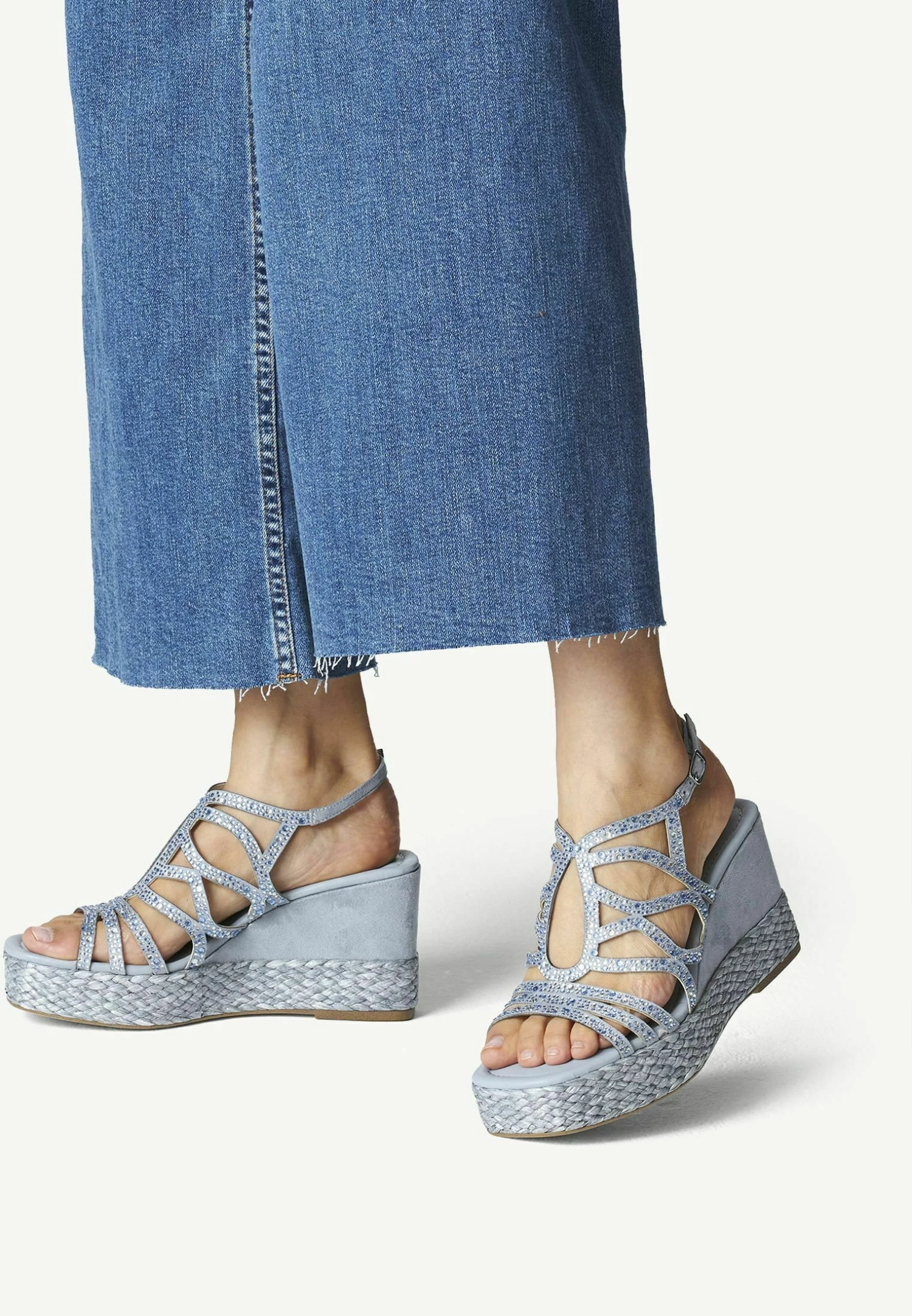 Tamaris Sandales Compensées - Light Blue 1 Tamaris Sandales Compensées - Light Blue